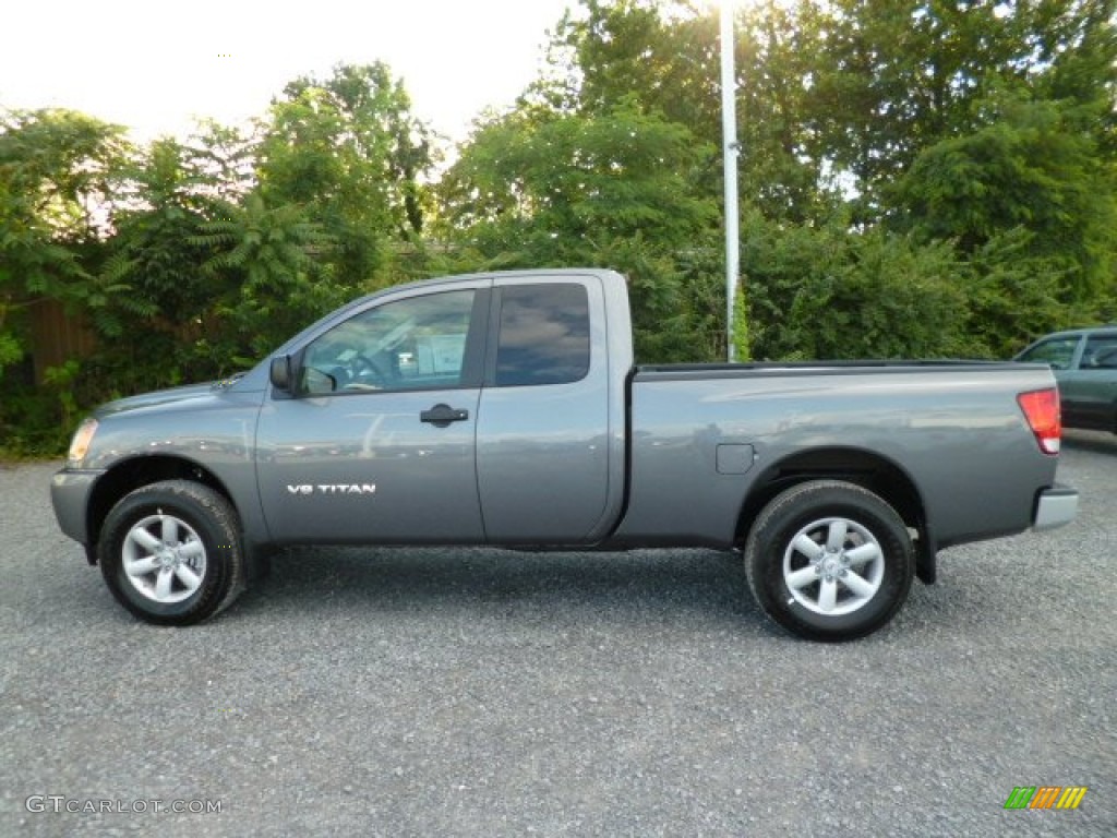 Gun Metallic 2013 Nissan Titan S King Cab 4x4 Exterior Photo #83156148