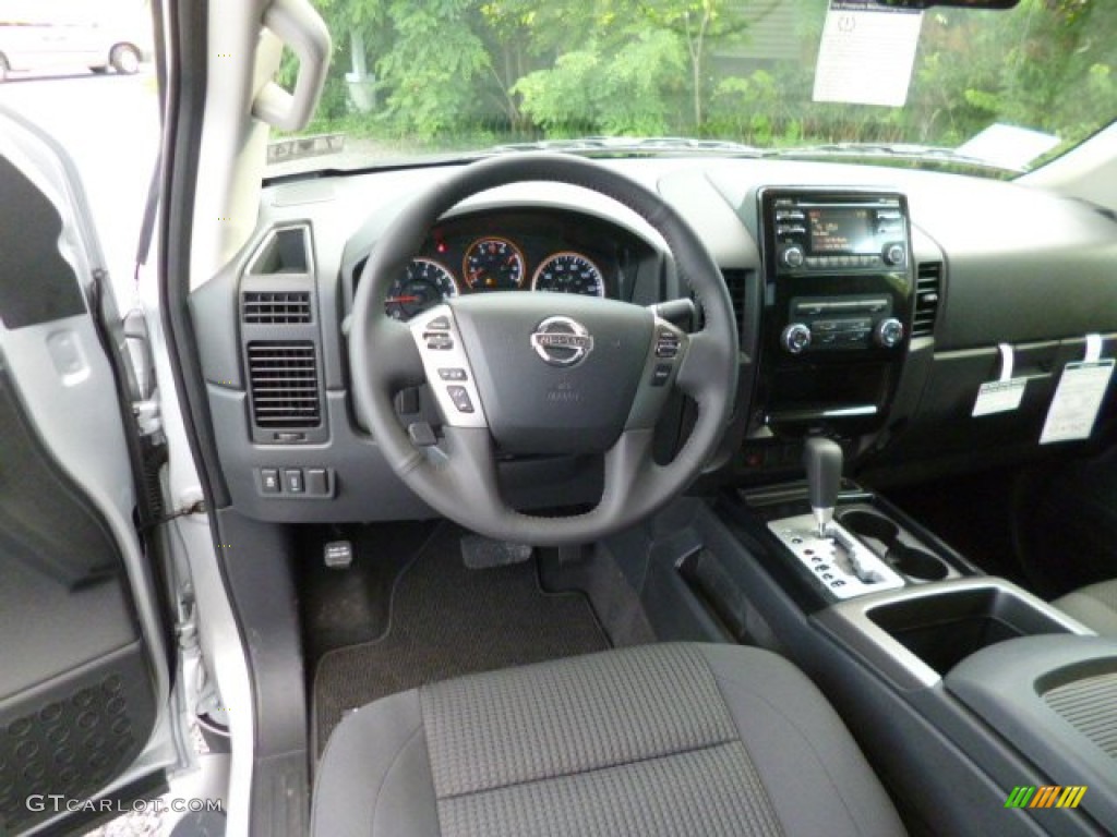 2013 Nissan Titan SV King Cab 4x4 Charcoal Dashboard Photo #83156653