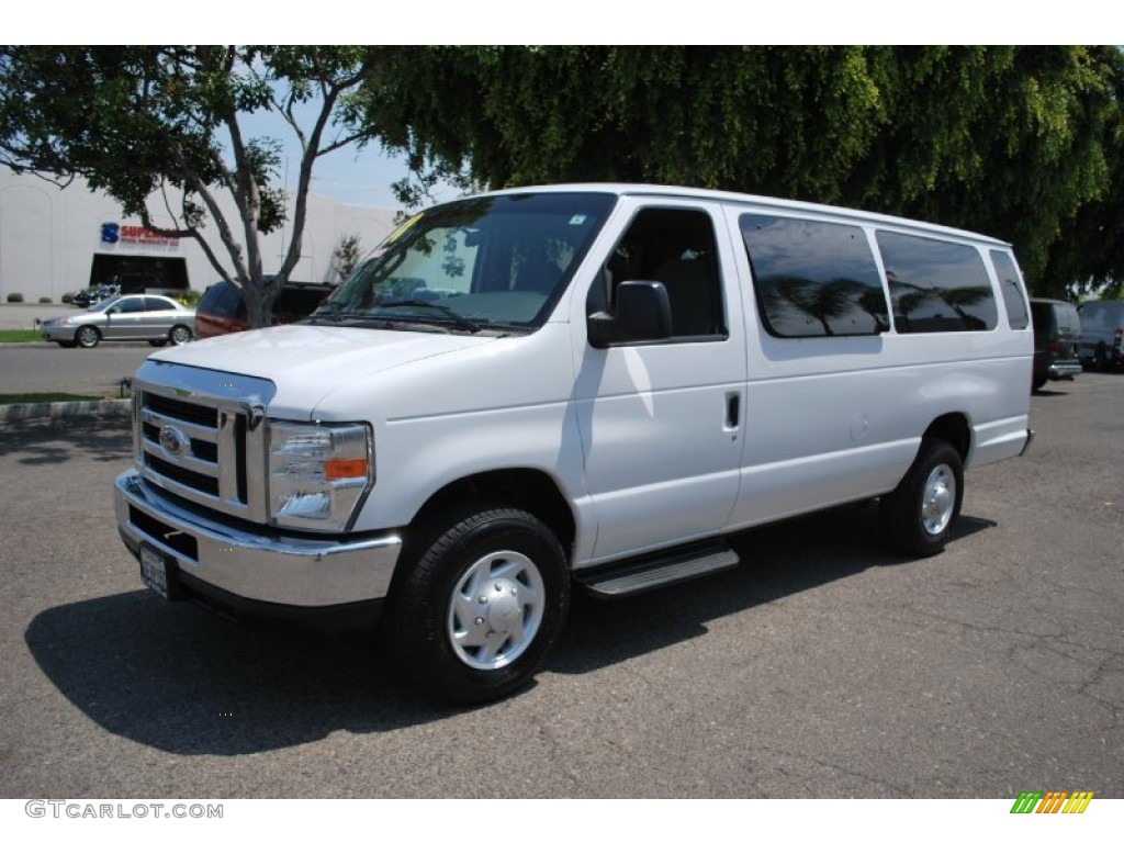 2008 E Series Van E350 Super Duty 15 Passenger - Oxford White / Medium Flint photo #1