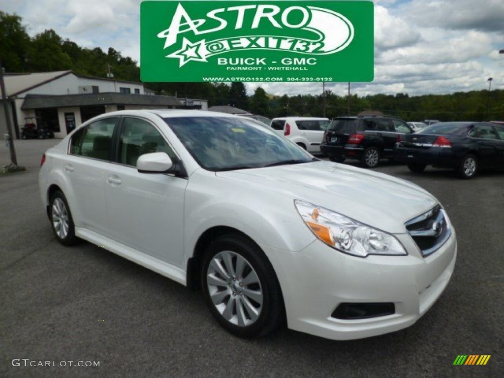 2012 Legacy 3.6R Limited - Satin White Pearl / Warm Ivory photo #1