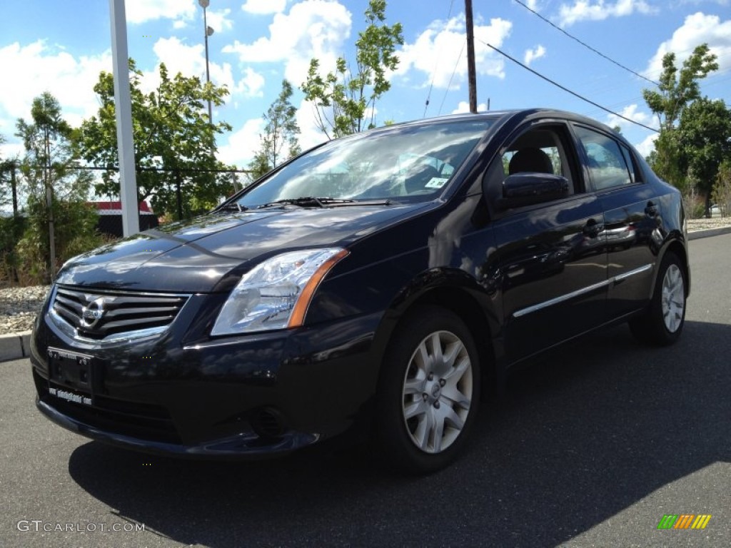 2011 Sentra 2.0 S - Super Black / Charcoal photo #1