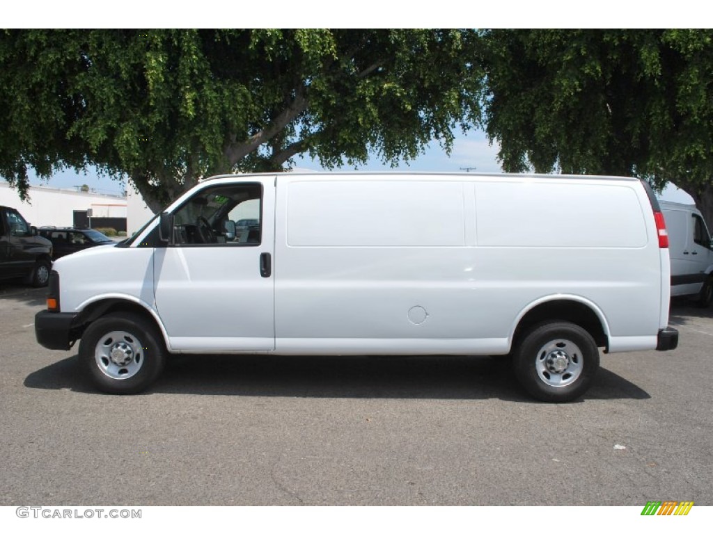 Summit White 2012 Chevrolet Express 2500 Cargo Van Exterior Photo #83159174