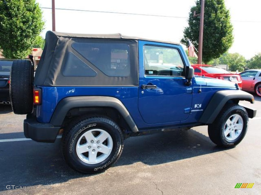 2009 Wrangler X 4x4 - Deep Water Blue Pearl Coat / Dark Slate Gray/Medium Slate Gray photo #3