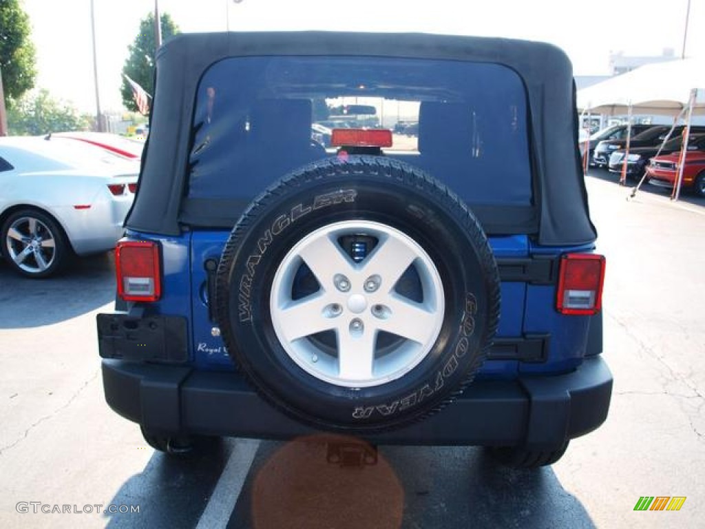 2009 Wrangler X 4x4 - Deep Water Blue Pearl Coat / Dark Slate Gray/Medium Slate Gray photo #5