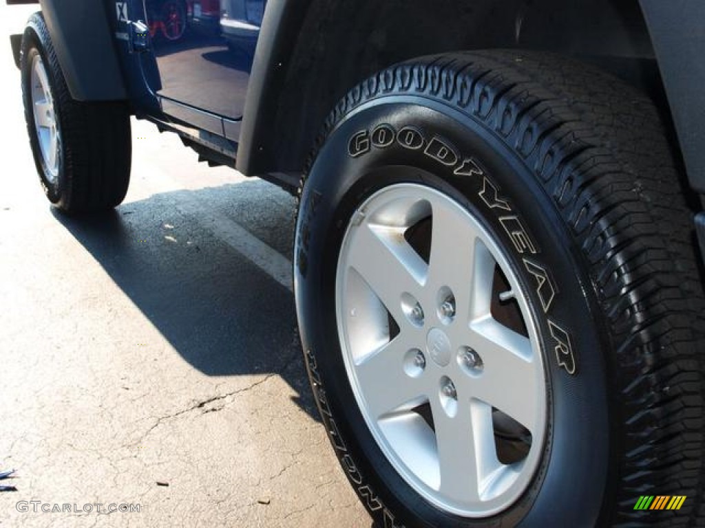 2009 Wrangler X 4x4 - Deep Water Blue Pearl Coat / Dark Slate Gray/Medium Slate Gray photo #6