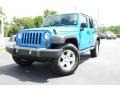 2012 Cosmos Blue Jeep Wrangler Unlimited Sport 4x4  photo #1