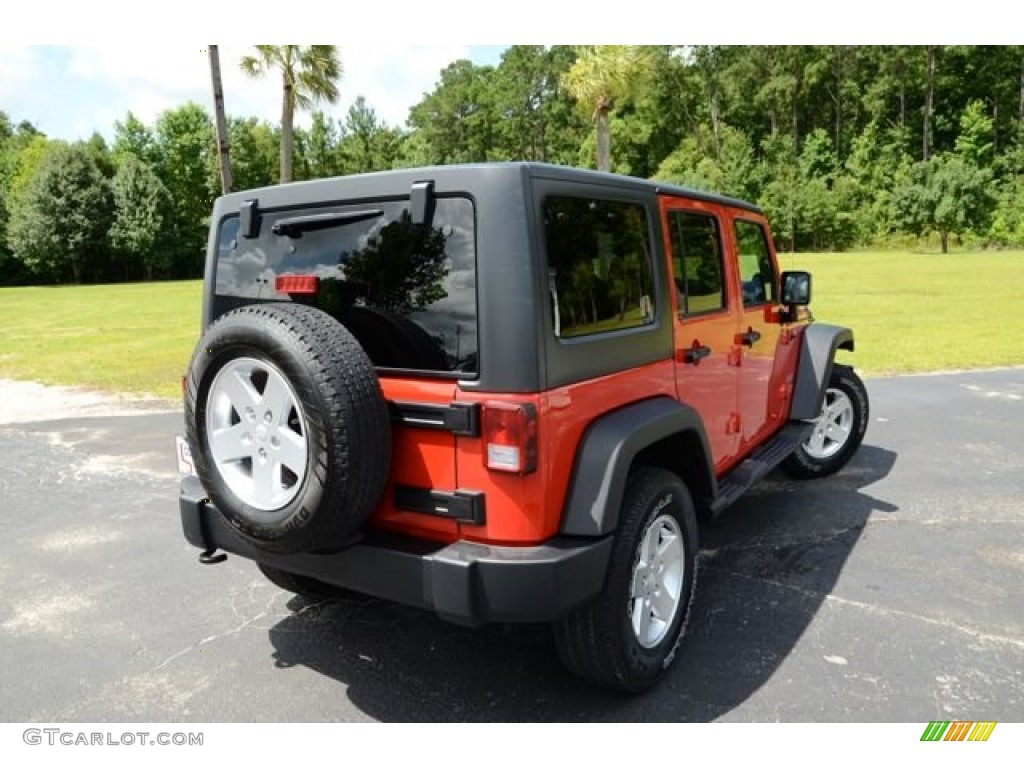 2012 Wrangler Unlimited Sport 4x4 - Flame Red / Black photo #5