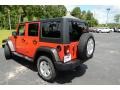 2012 Flame Red Jeep Wrangler Unlimited Sport 4x4  photo #7