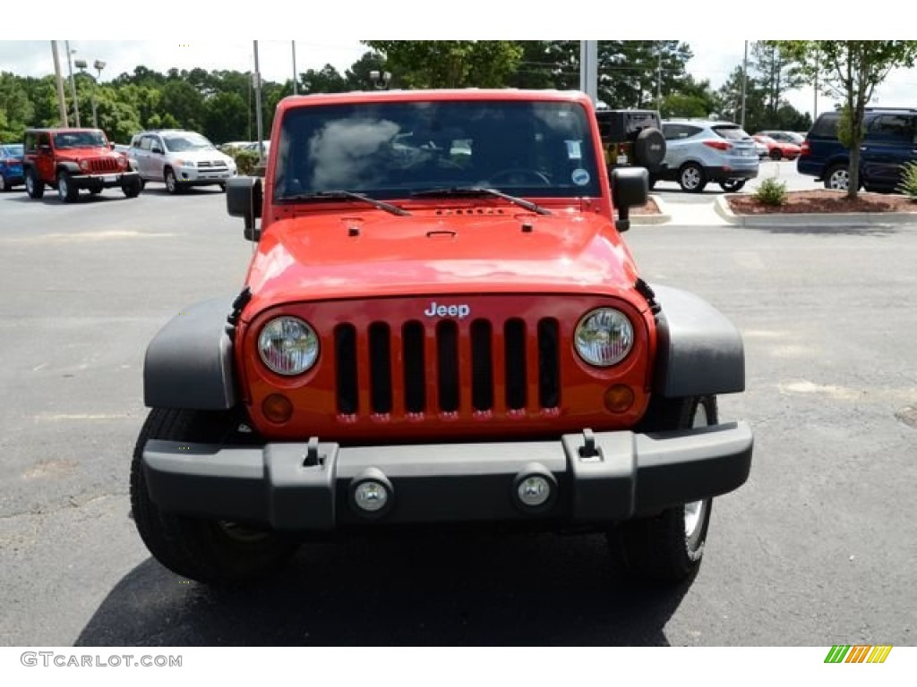 2012 Wrangler Unlimited Sport 4x4 - Flame Red / Black photo #10