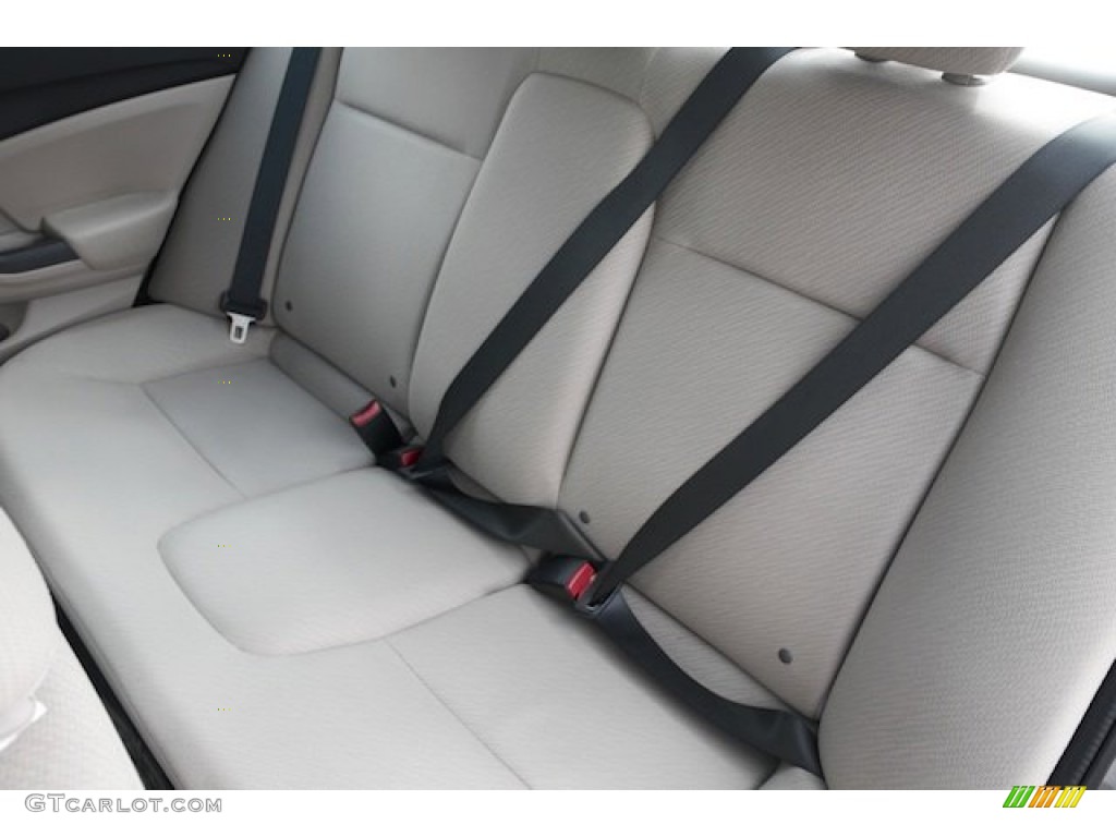 2013 Civic LX Sedan - Urban Titanium Metallic / Beige photo #13