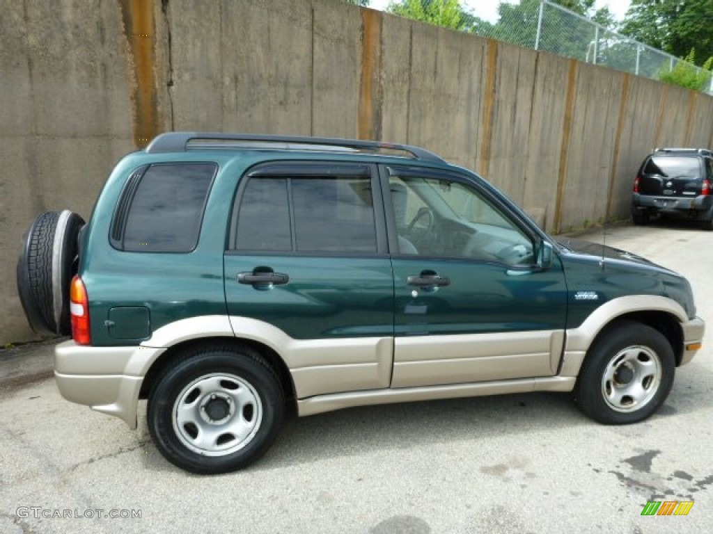 2002 Grand Vitara JLX 4x4 - Grove Green Metallic / Gray photo #2