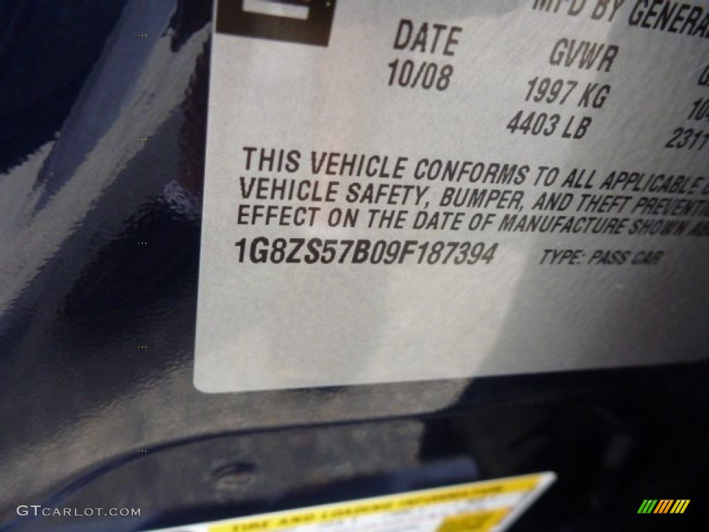 2009 Aura XE - Deep Blue / Gray photo #17