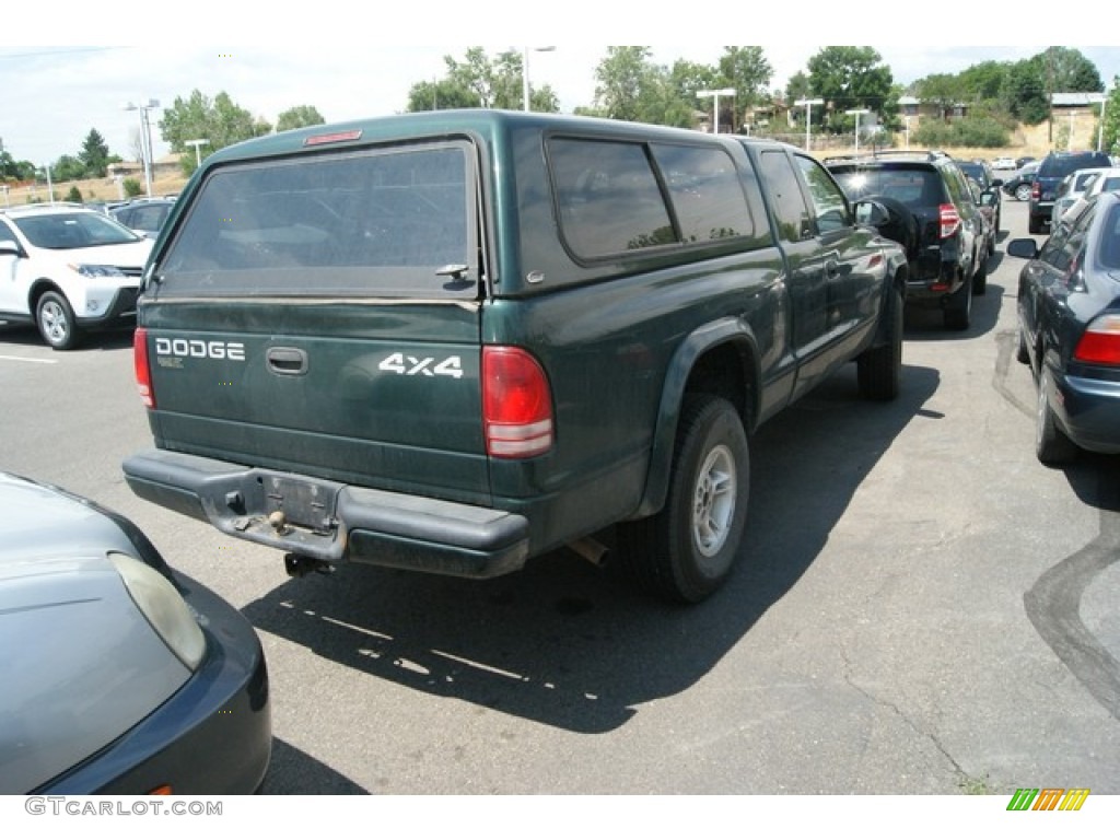 2000 Dakota Sport Extended Cab 4x4 - Forest Green Pearl / Mist Gray photo #2