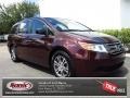 2011 Dark Cherry Pearl Honda Odyssey EX-L  photo #1