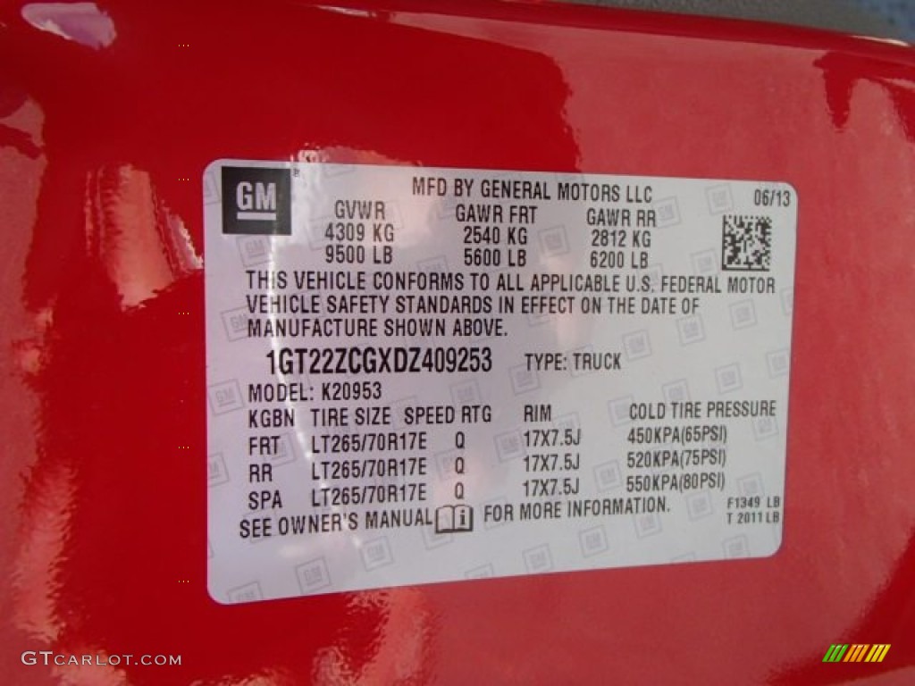 2013 Sierra 2500HD Extended Cab 4x4 - Fire Red / Dark Titanium photo #20