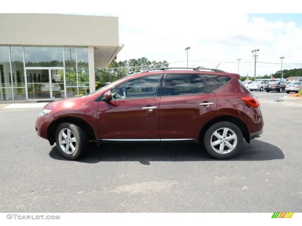 2009 Murano SL AWD - Merlot Metallic / Beige photo #19