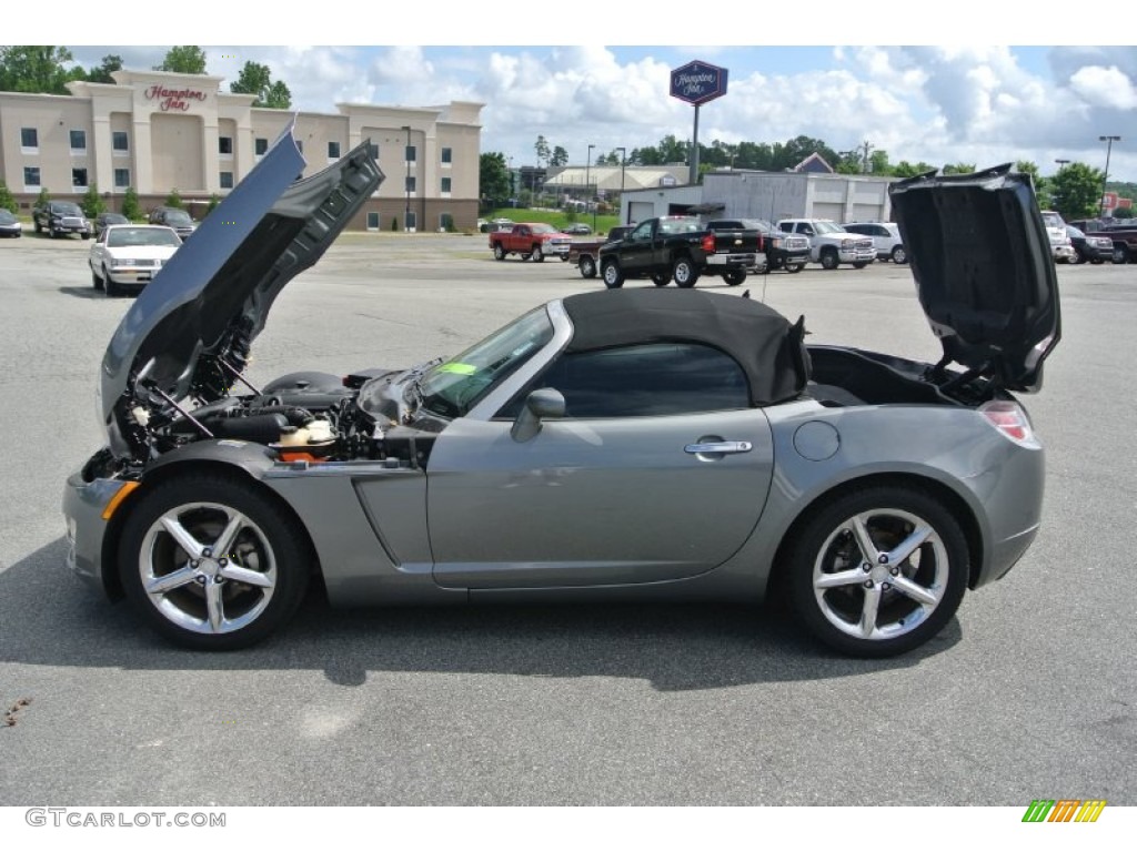 2007 Sky Roadster - Silver Graphite / Black photo #22
