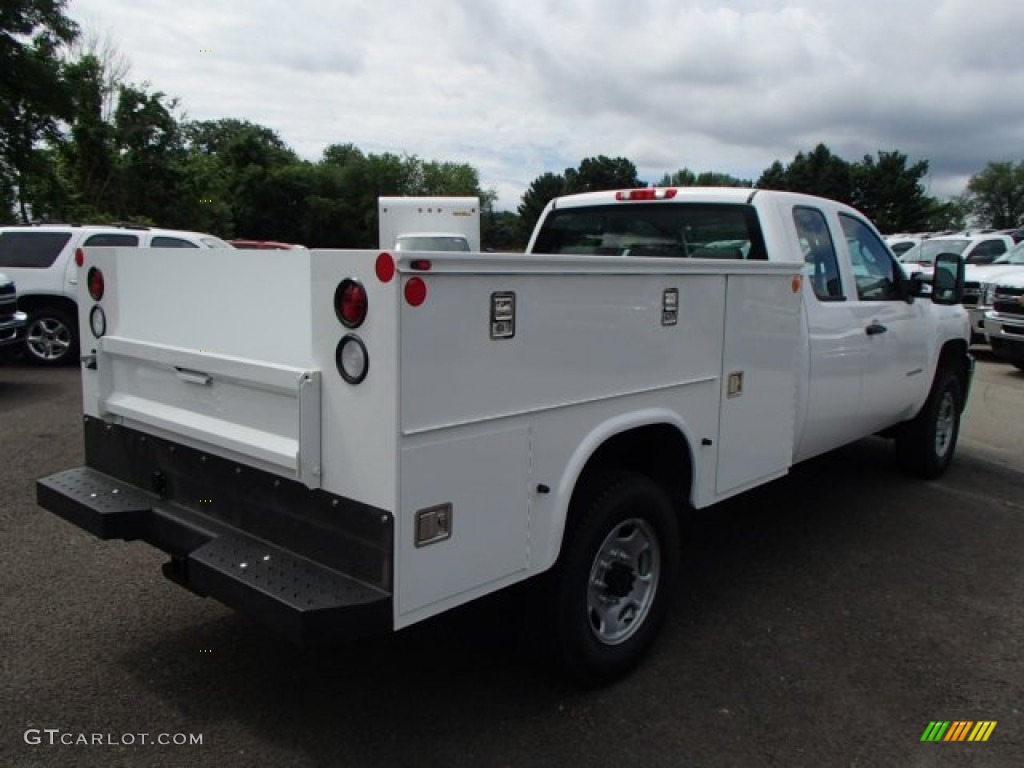 2013 Silverado 2500HD Work Truck Extended Cab 4x4 Utility - Summit White / Dark Titanium photo #6