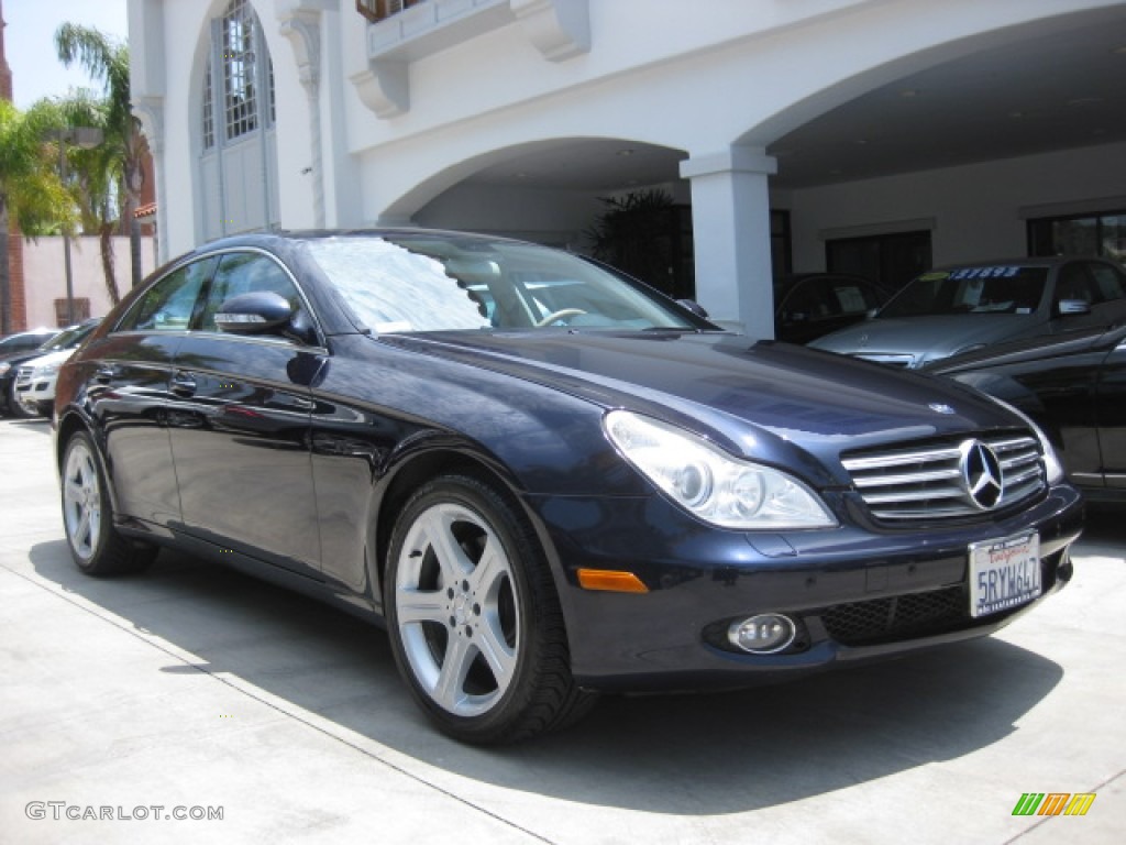 2006 CLS 500 - Capri Blue Metallic / Cashmere Beige photo #1