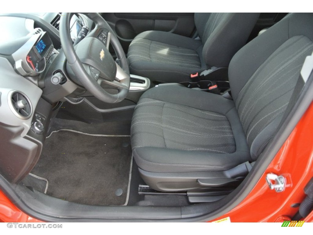 Jet Black/Dark Titanium Interior 2012 Chevrolet Sonic LT Hatch Photo #83165453