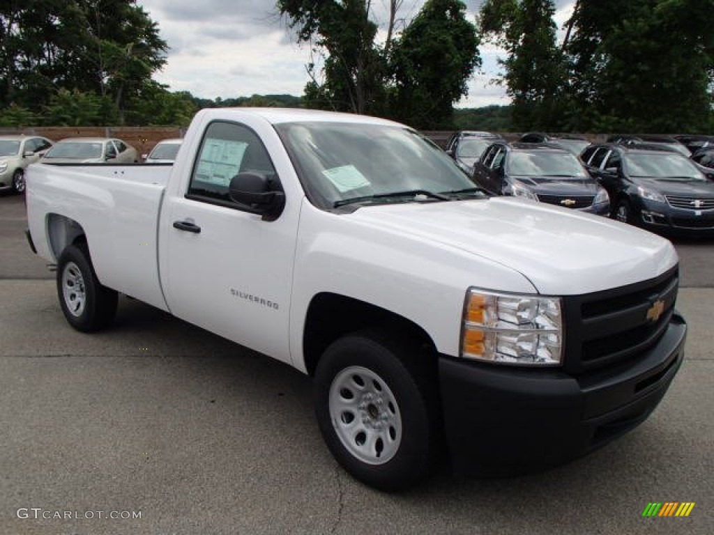 2013 Silverado 1500 Work Truck Regular Cab - Summit White / Dark Titanium photo #4