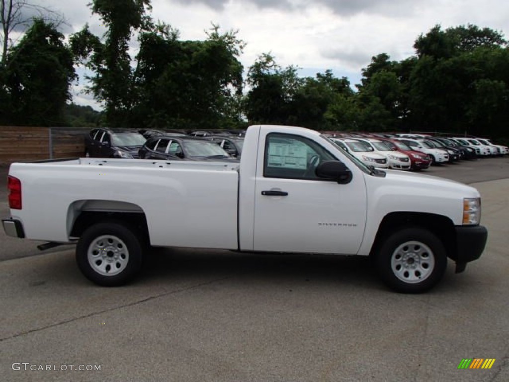 2013 Silverado 1500 Work Truck Regular Cab - Summit White / Dark Titanium photo #5
