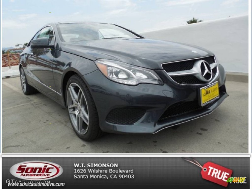 2014 E 350 Coupe - Steel Gray Metallic / Black photo #1