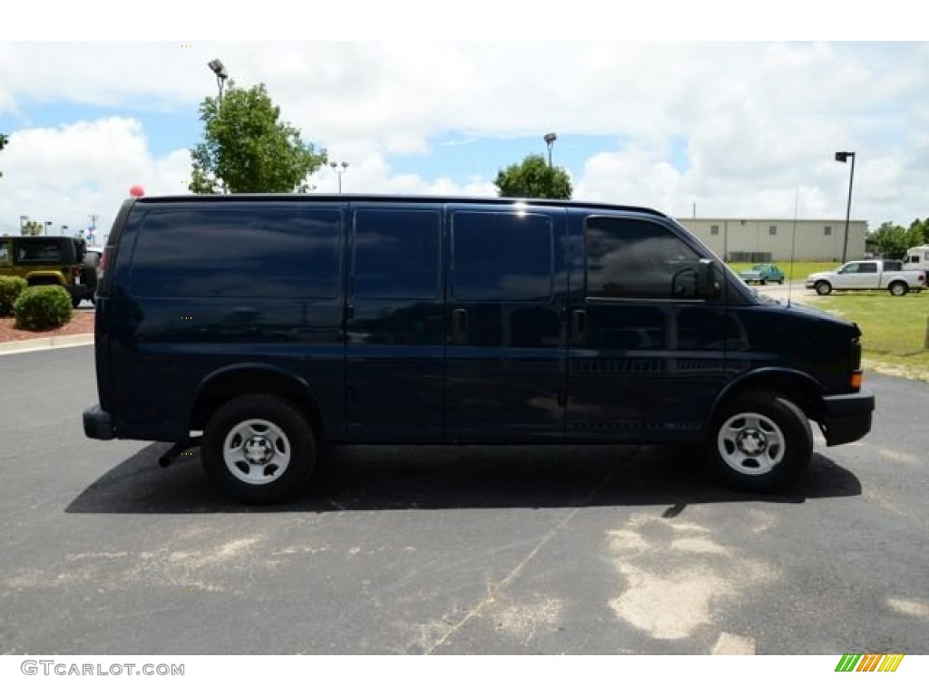 2007 Express 1500 Cargo Van - Dark Blue Metallic / Medium Pewter photo #20