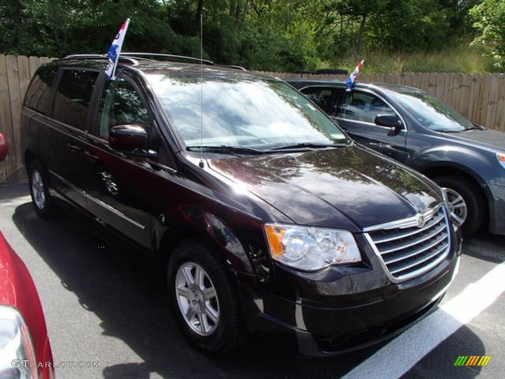 2010 Town & Country Touring - Deep Crimson Crystal Pearl / Medium Slate Gray/Light Shale photo #1