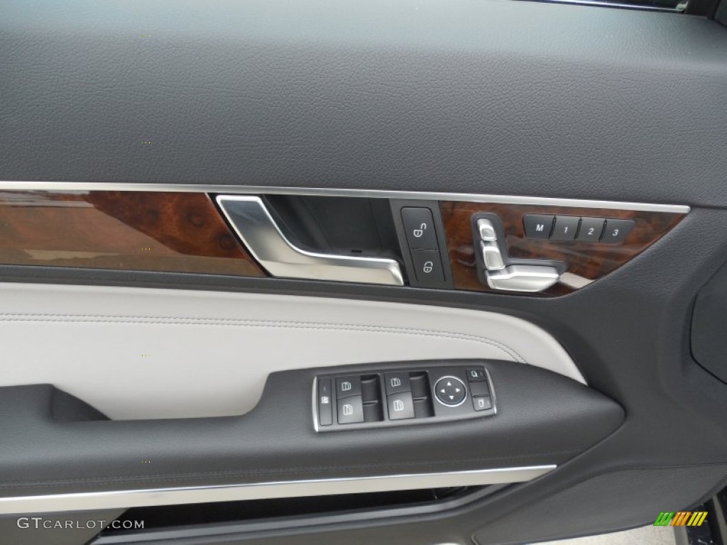 2014 Mercedes-Benz E 350 Cabriolet Grey/Black Door Panel Photo #83166679