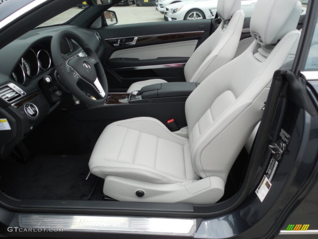 Grey/Black Interior 2014 Mercedes-Benz E 350 Cabriolet Photo #83166701