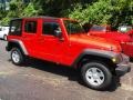 2013 Rock Lobster Red Jeep Wrangler Unlimited Sport 4x4  photo #2