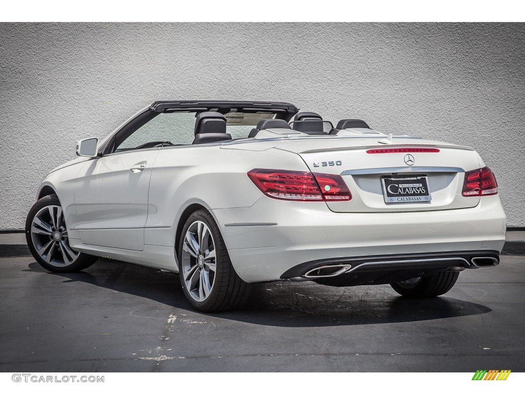 2014 E 350 Cabriolet - Diamond White Metallic / Black photo #2