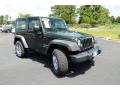 2012 Black Forest Green Pearl Jeep Wrangler Sport 4x4  photo #3