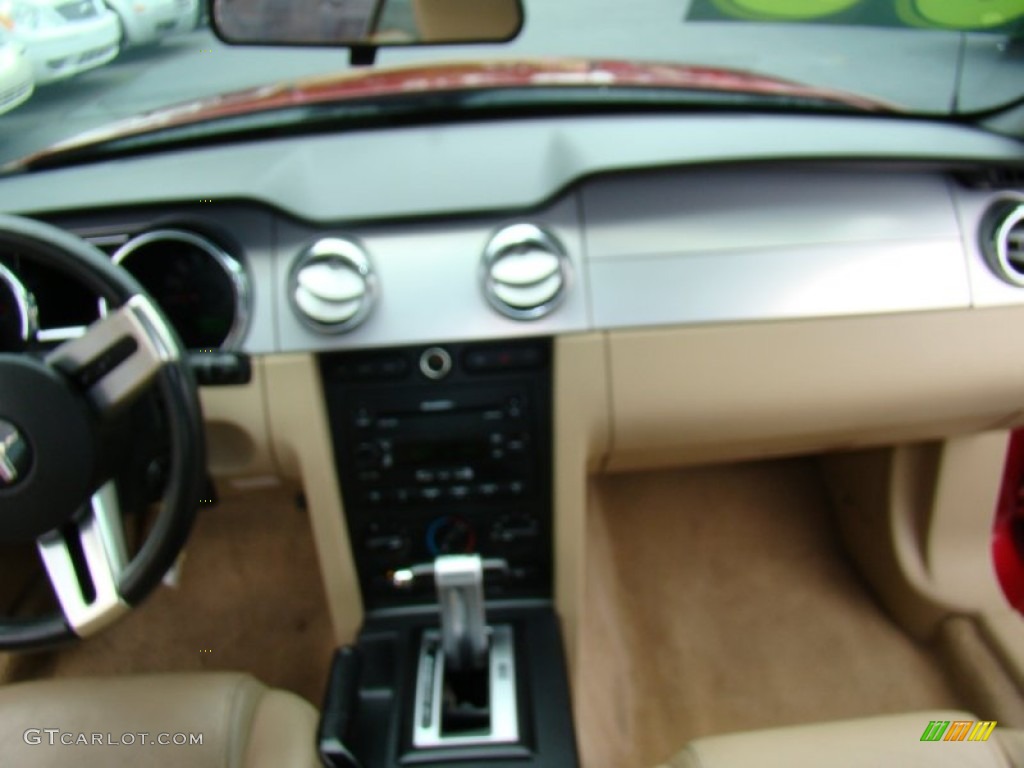 2006 Mustang GT Premium Convertible - Redfire Metallic / Light Parchment photo #12