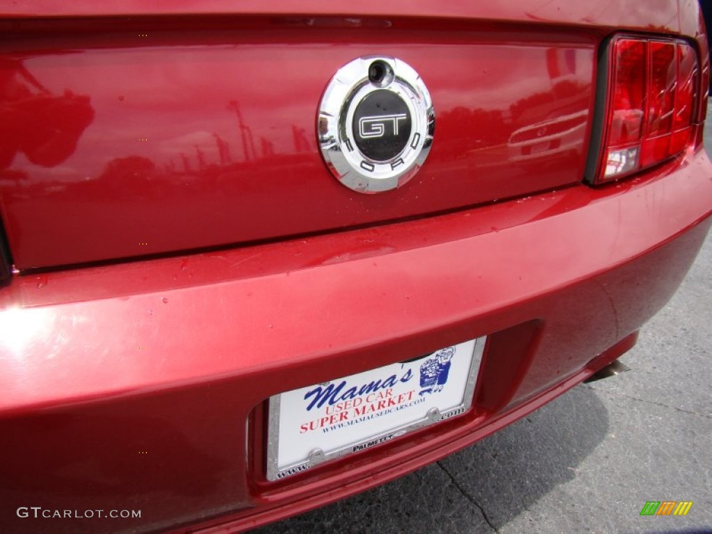 2006 Mustang GT Premium Convertible - Redfire Metallic / Light Parchment photo #24