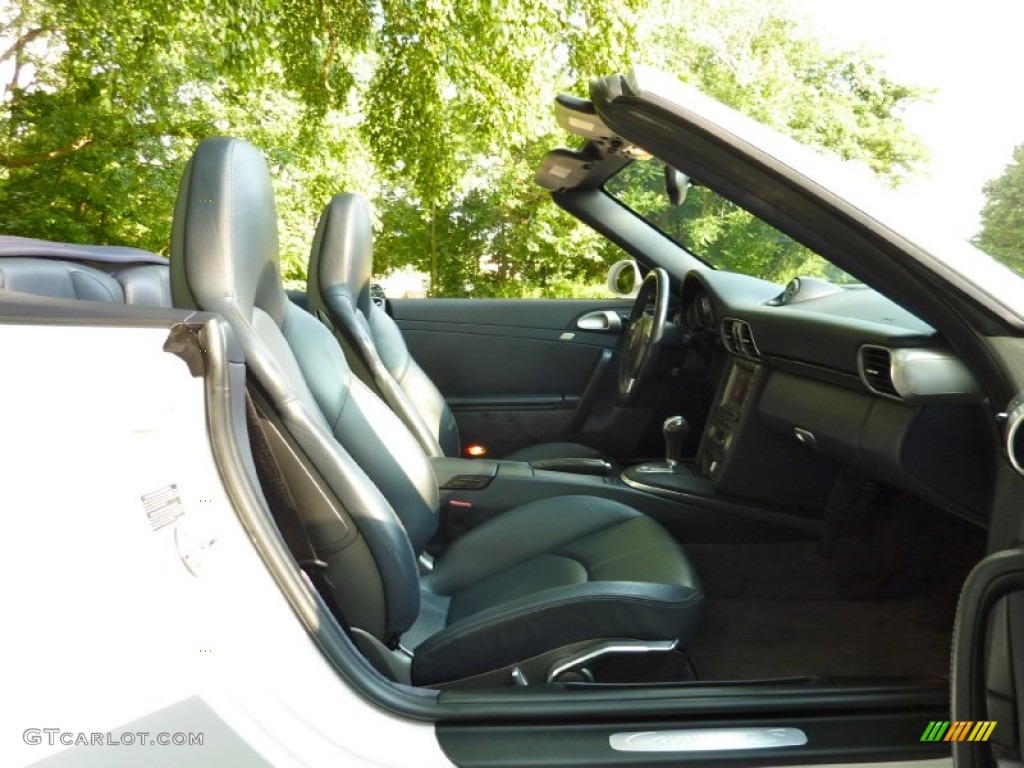 2007 911 Carrera S Cabriolet - Carrara White / Sea Blue photo #31