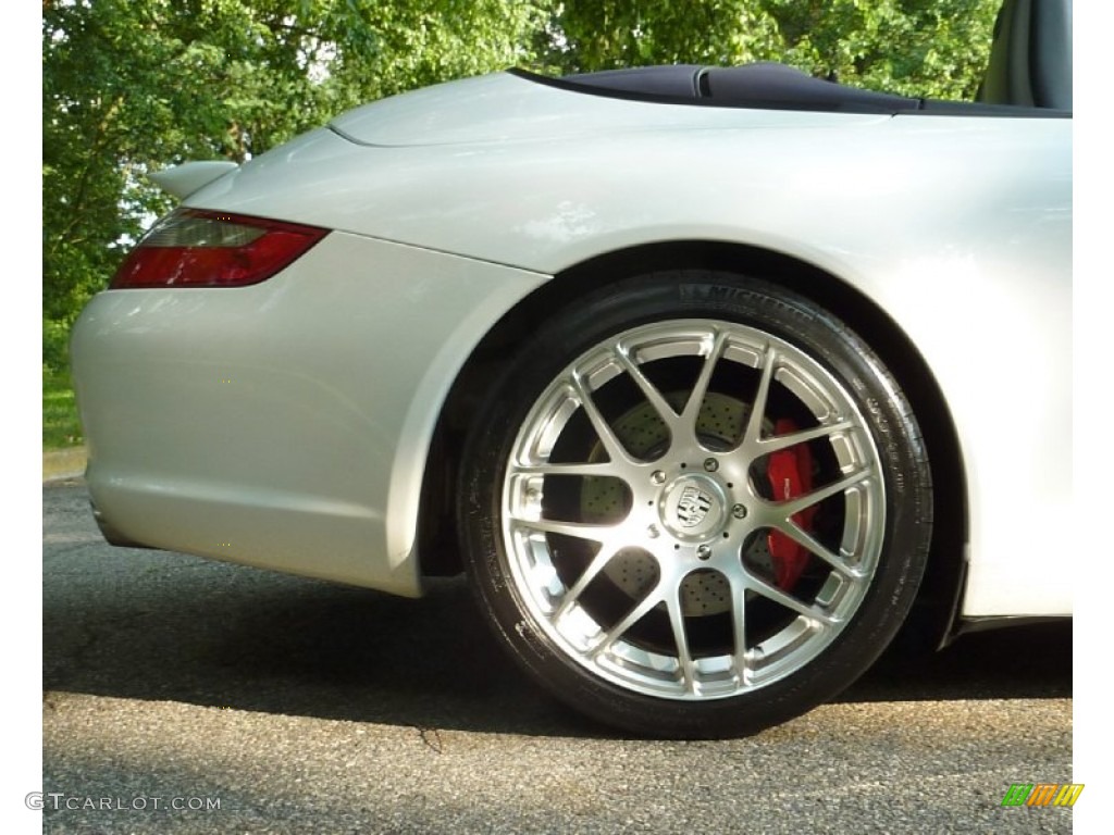 2007 911 Carrera S Cabriolet - Carrara White / Sea Blue photo #40