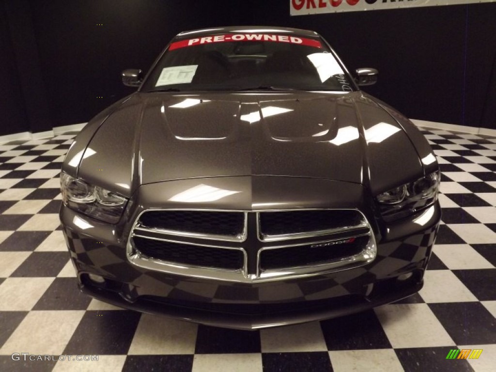 2013 Charger R/T - Granite Crystal / Black photo #2