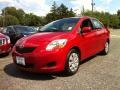 Barcelona Red Metallic 2009 Toyota Yaris S Sedan