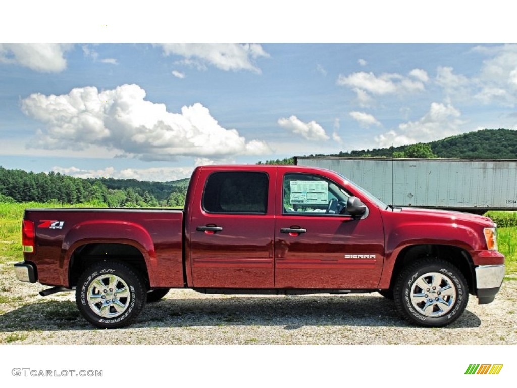 2013 Sierra 1500 SLE Crew Cab 4x4 - Sonoma Red Metallic / Ebony photo #6