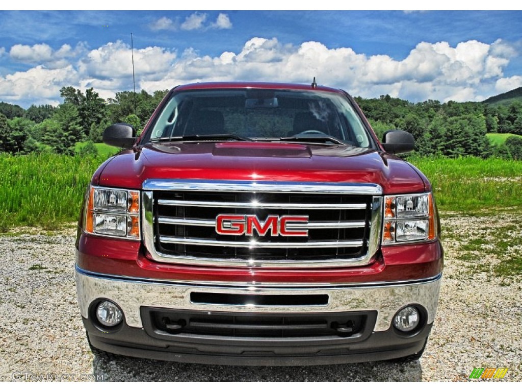 2013 Sierra 1500 SLE Crew Cab 4x4 - Sonoma Red Metallic / Ebony photo #7