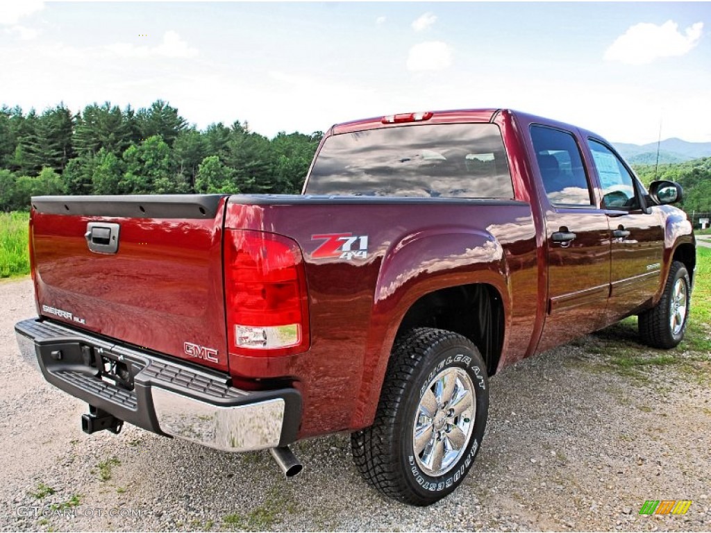 2013 Sierra 1500 SLE Crew Cab 4x4 - Sonoma Red Metallic / Ebony photo #8