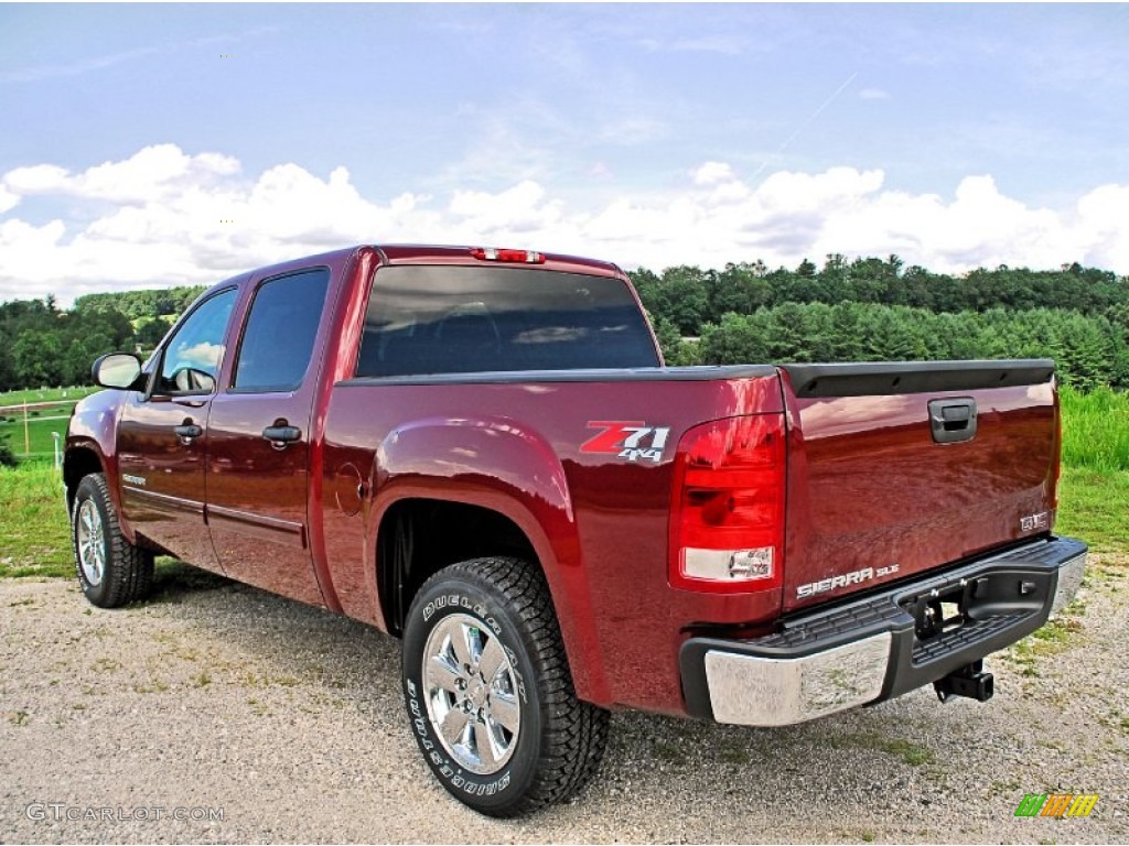 2013 Sierra 1500 SLE Crew Cab 4x4 - Sonoma Red Metallic / Ebony photo #9