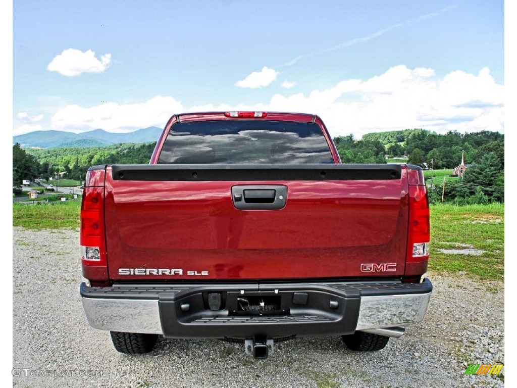 2013 Sierra 1500 SLE Crew Cab 4x4 - Sonoma Red Metallic / Ebony photo #10