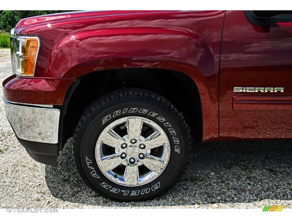 2013 Sierra 1500 SLE Crew Cab 4x4 - Sonoma Red Metallic / Ebony photo #25