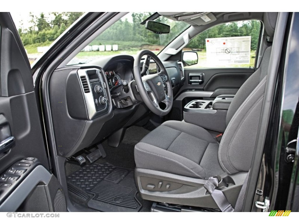Jet Black Interior 2014 Chevrolet Silverado 1500 LT Z71 Crew Cab 4x4 Photo #83175075