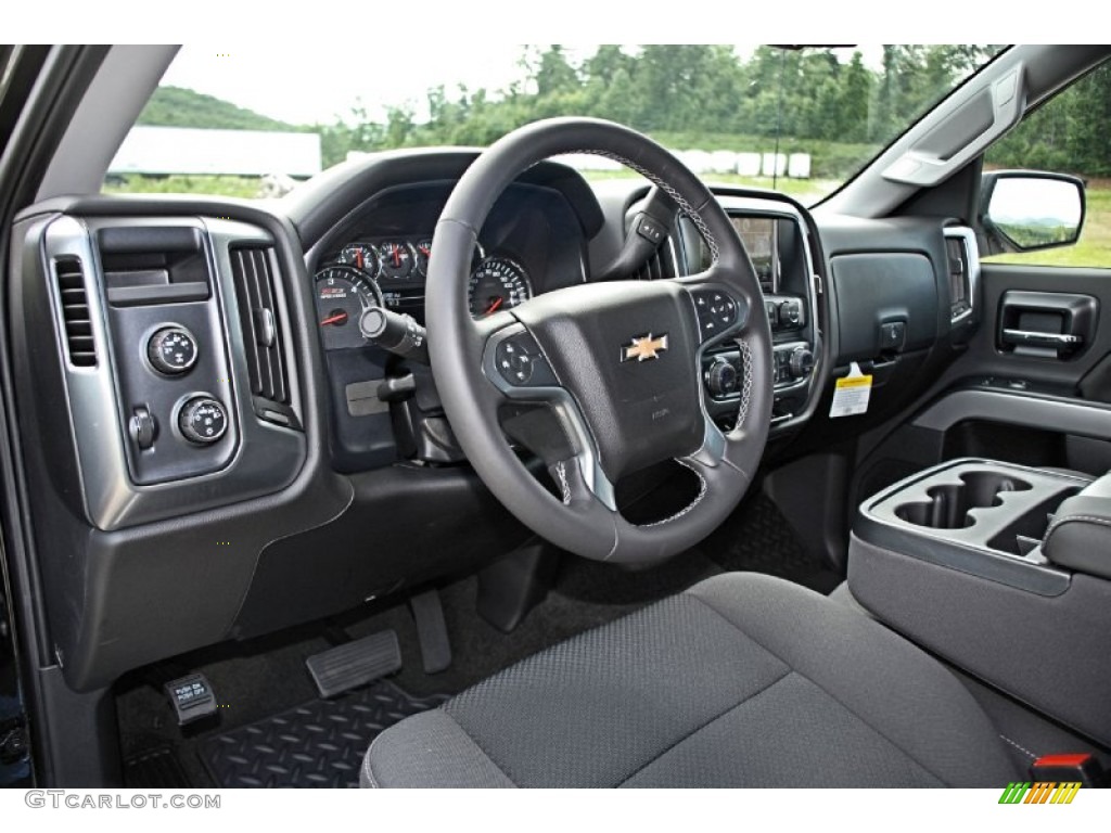 Jet Black Interior 2014 Chevrolet Silverado 1500 LT Z71 Crew Cab 4x4 Photo #83175093