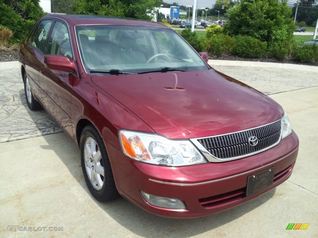 2002 Avalon XLS - Vintage Red Pearl / Taupe photo #3