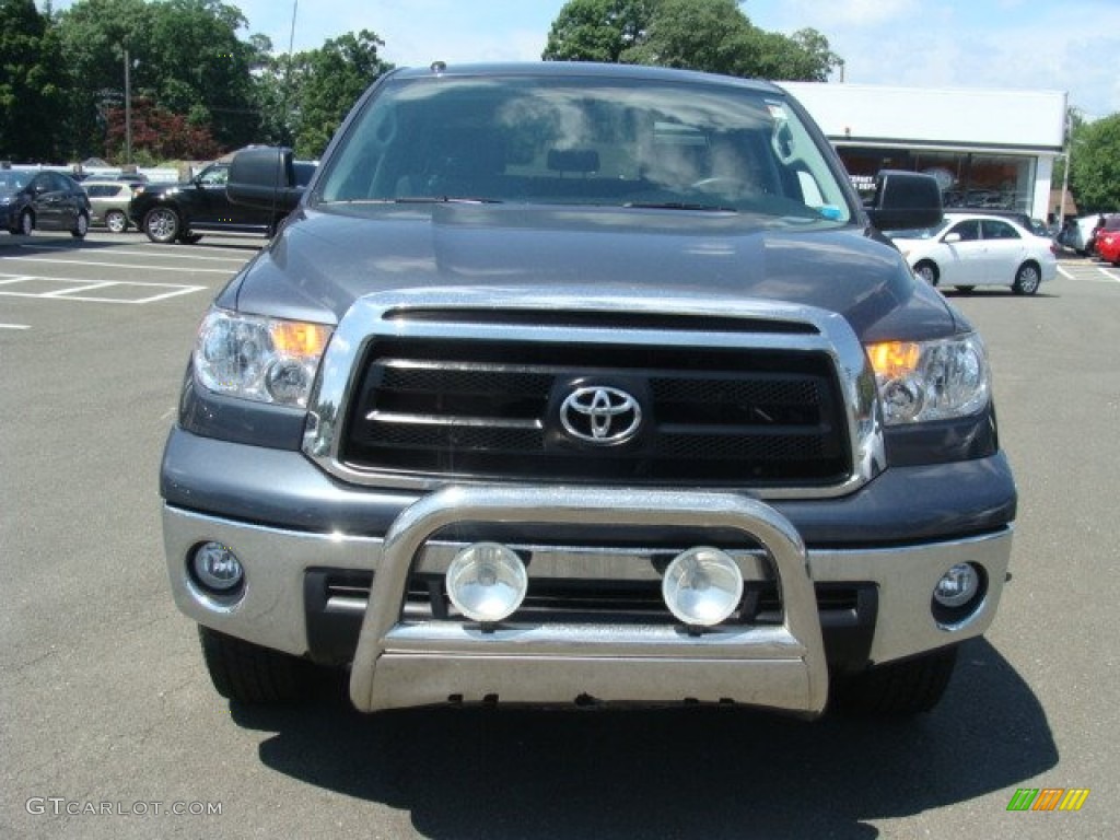 2010 Tundra TRD CrewMax 4x4 - Slate Gray Metallic / Graphite Gray photo #2